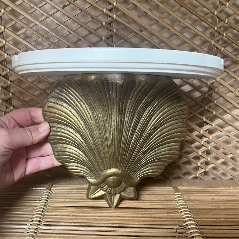 Brass & Wood Shelf